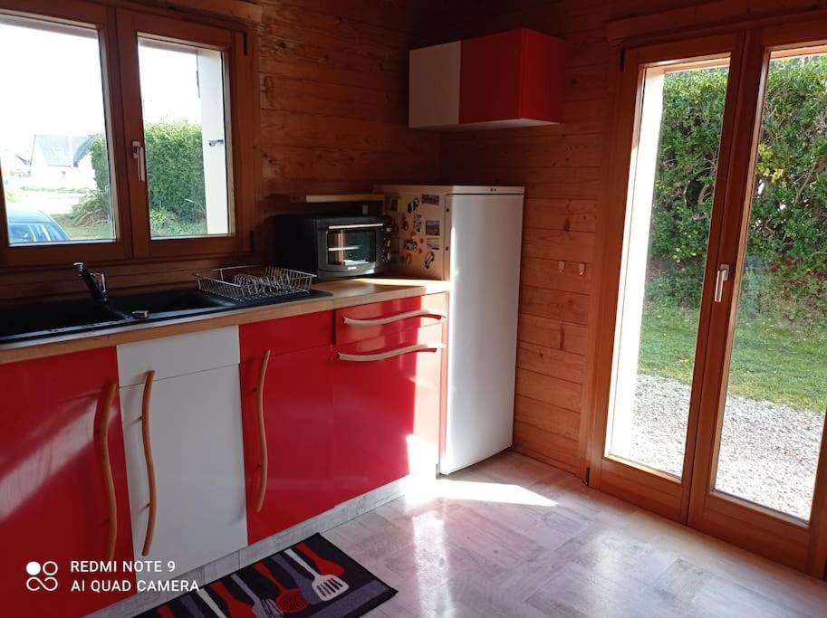 Chalet Familial En Bois A 150 M De La Mer Santec Dış mekan fotoğraf